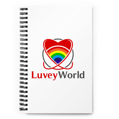 LuveyWorld Spiral notebook